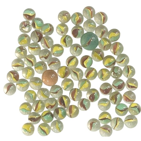 Vintage American Heritage Marble Collection + 1.5lb Extra Assorted Marbles - Picture 2 of 7